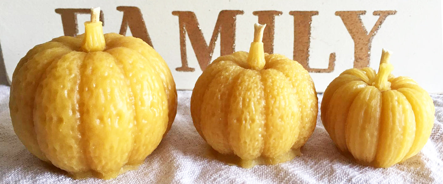 Beeswax Pumpkin Candle